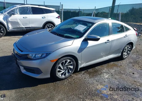 2017 Honda Civic Ex из США, поврежденный, VIN 2HGFC2F70HH521777